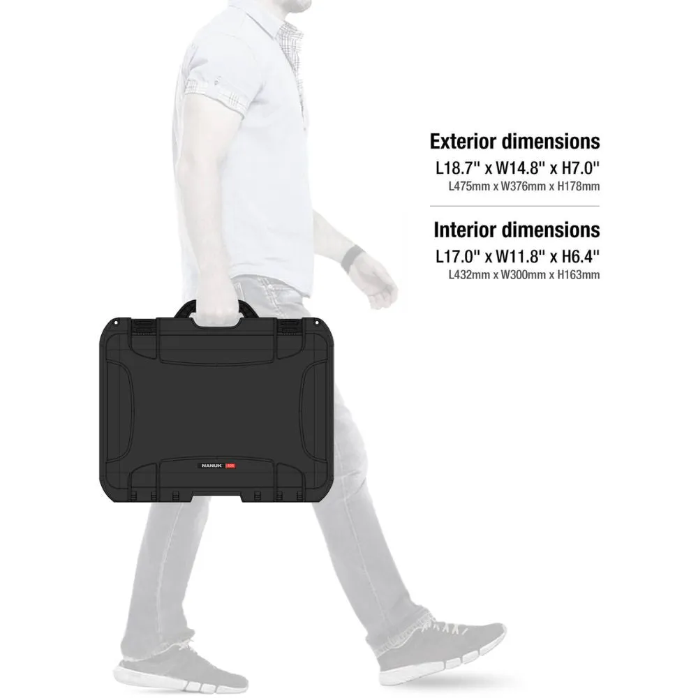 NANUK 925 - Black (Cubed Foam)
