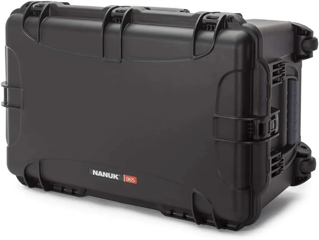 Nanuk Wheeled Series 965 Lightweight NK-7 Resin Waterproof Hard Case with Foam Insert, Black