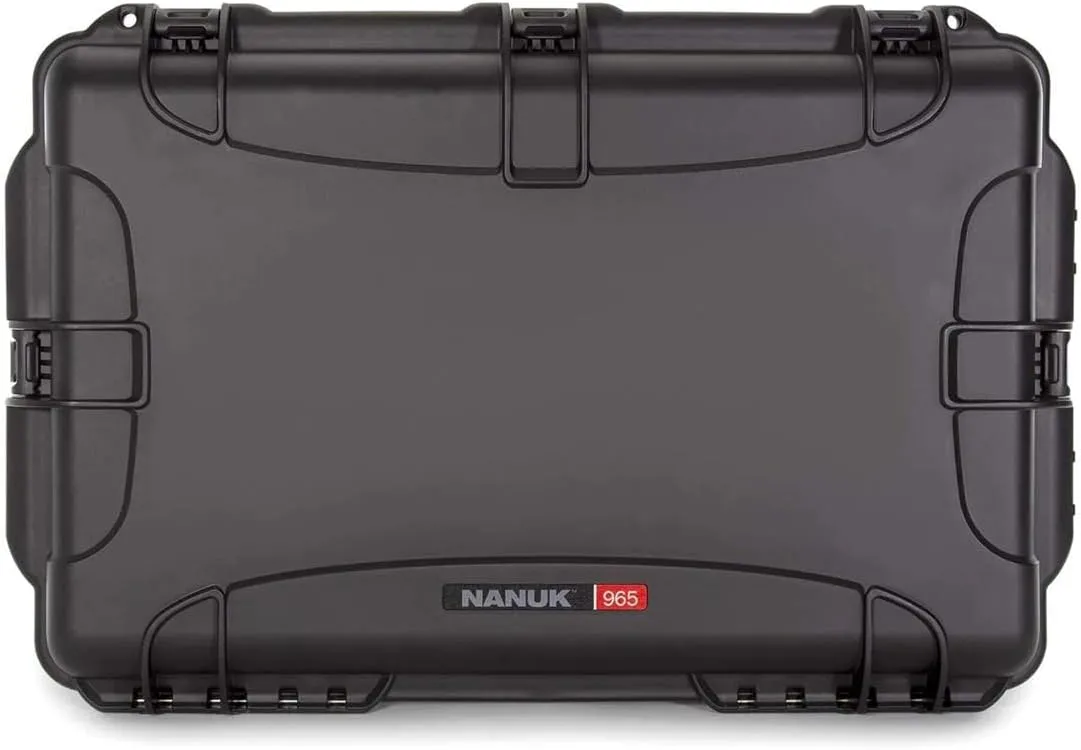 Nanuk Wheeled Series 965 Lightweight NK-7 Resin Waterproof Hard Case with Foam Insert, Black