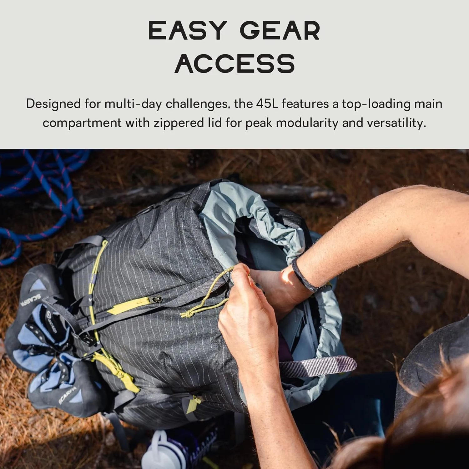 NEMO Equipment Persist Men's 45L Endless Promise All-Adventure Backpack - Black - 45L