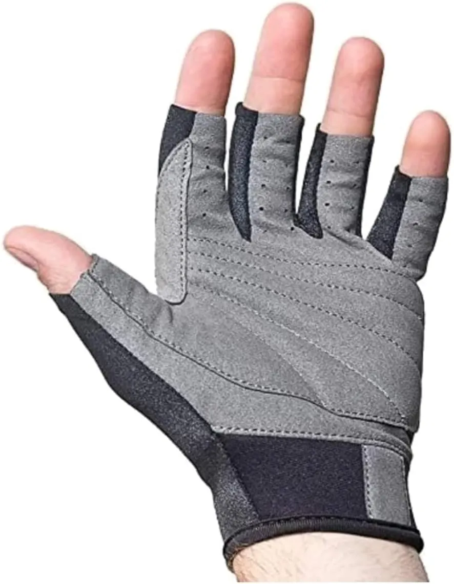NeoSport 3/4 Finger Neoprene Gloves, 1.5mm - Unisex Design for Obstacle Racing, Biking, Sailing and Paddle Boarding - Offer Protection and a Reliable Grip - Soft, Comfortable Fit, Black, X-Small