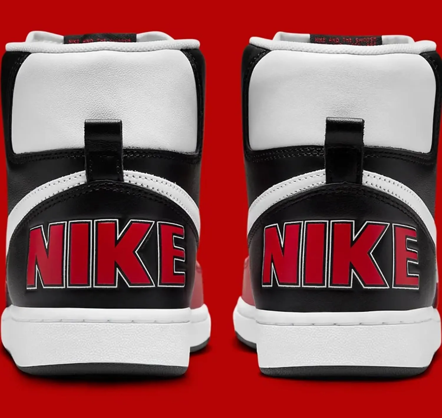 Nike Terminator High Men's Shoes (FN4442-001) (FN4442-001, Black/University RED/White)