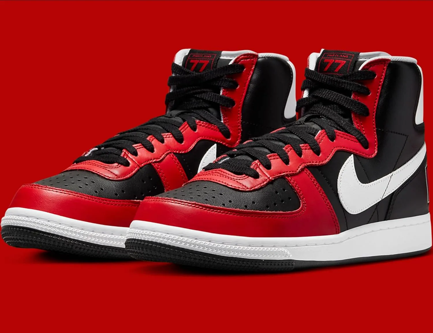 Nike Terminator High Men's Shoes (FN4442-001) (FN4442-001, Black/University RED/White)