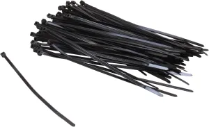 Nippon Labs CT-8INT-BK 8-Inch Intermediate Cable Ties, Black 100-Pieces/Bag