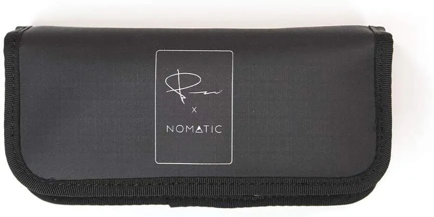 NOMATIC McKinnon Battery Case - DSLR Camera Battery Holder Organizer with Magnetic Closure for 3 Batteries