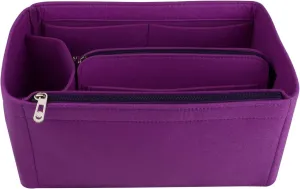 NOTAG Purse Organizer Insert,Felt Bag Organizer with Zipper Bag for Handbags Tote Organizer Shaper