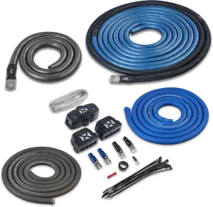 NVX True 1/0 Gauge AWG 100% OFC Dual Amplifier Wiring Kit Without RCA Cable - XAPK1D