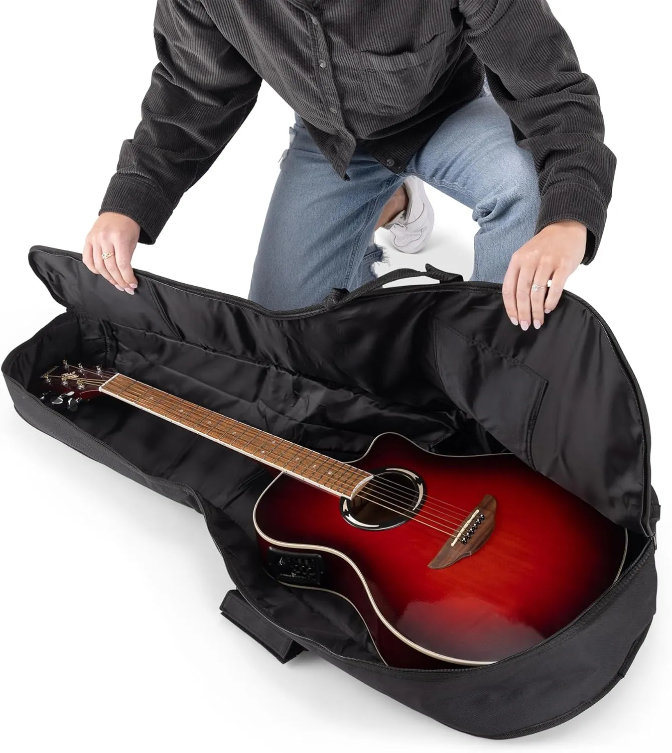 On-Stage GBA4550 Acoustic Guitar Gig Bag,Black