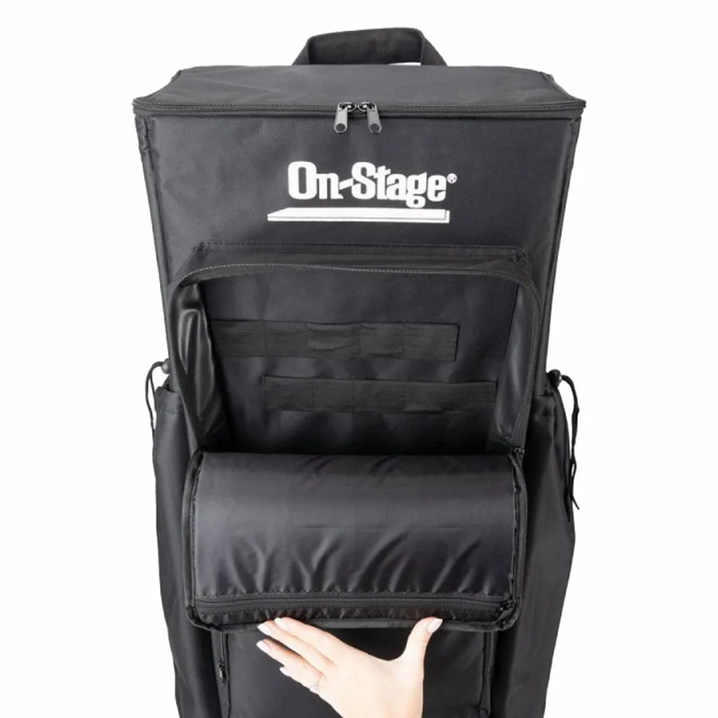 On Stage Gig Rider Rolling Gig Bag for Microphone Stands & Microphones