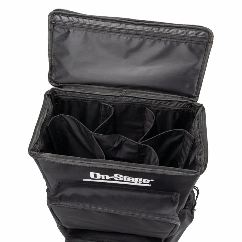On Stage Gig Rider Rolling Gig Bag for Microphone Stands & Microphones