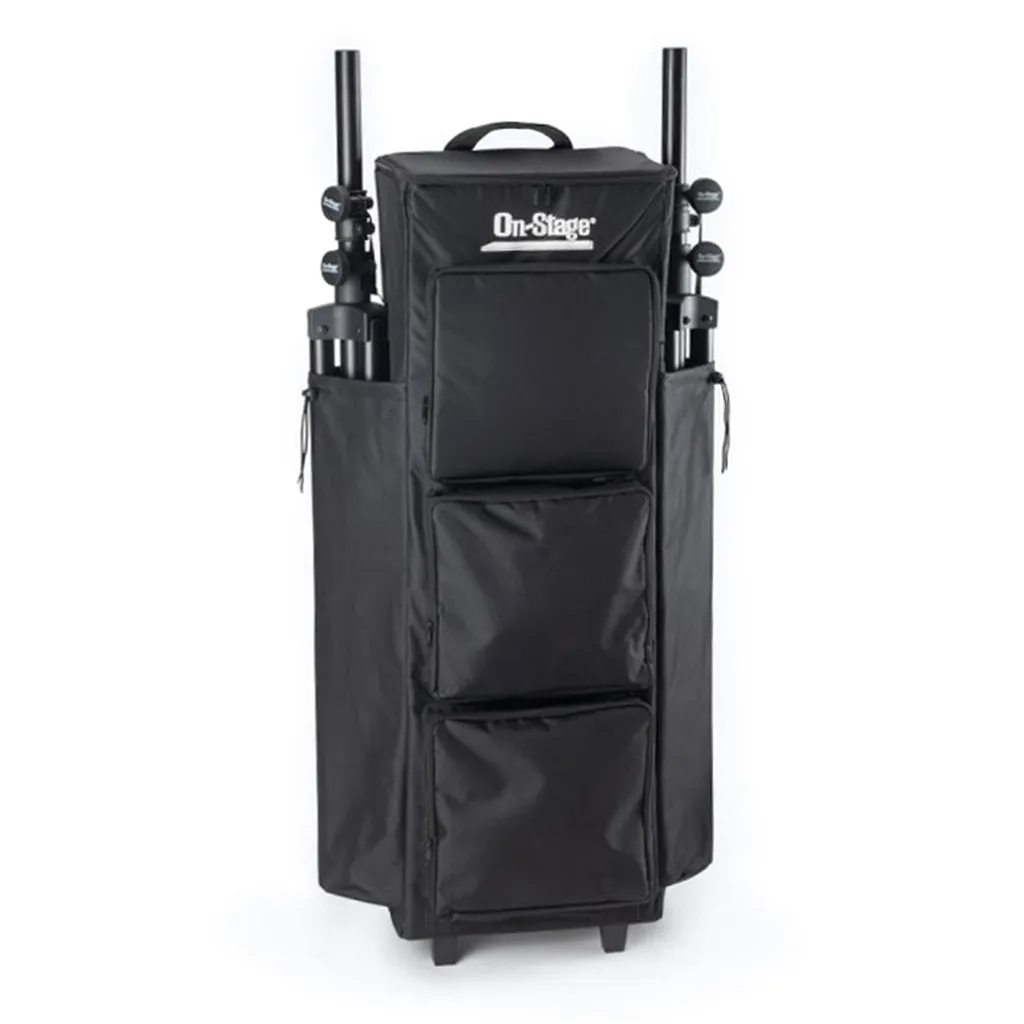 On Stage Gig Rider Rolling Gig Bag for Microphone Stands & Microphones