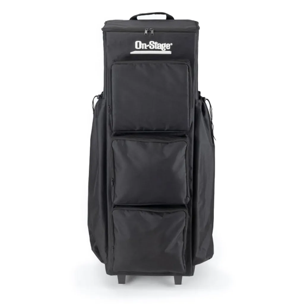 On Stage Gig Rider Rolling Gig Bag for Microphone Stands & Microphones
