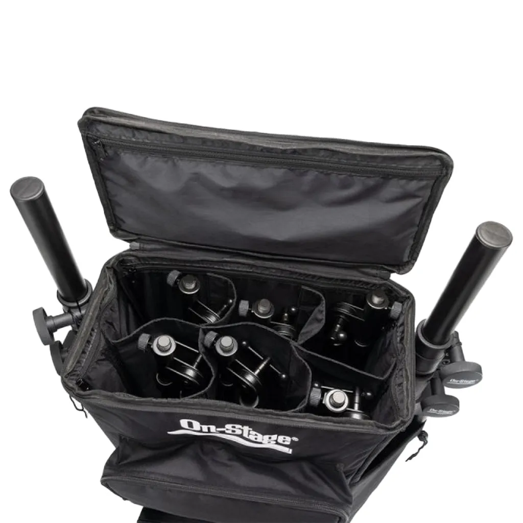 On Stage Gig Rider Rolling Gig Bag for Microphone Stands & Microphones