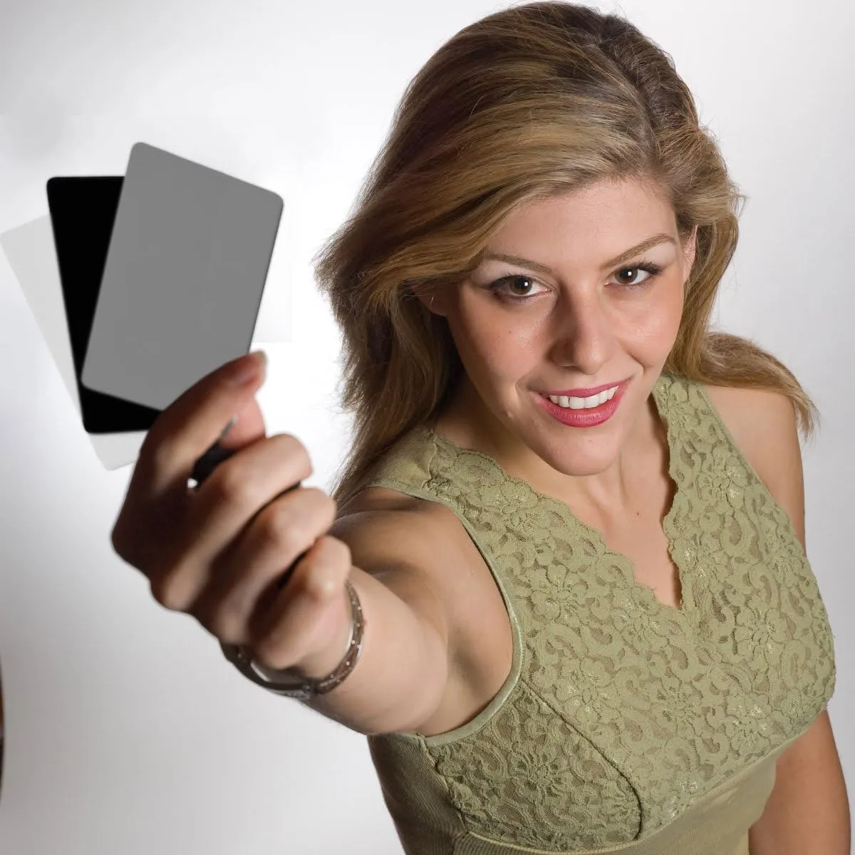 Optek Premium Reference White Balance Card Set- 3 Card Set- 3 Card Digital Color Correction Tool