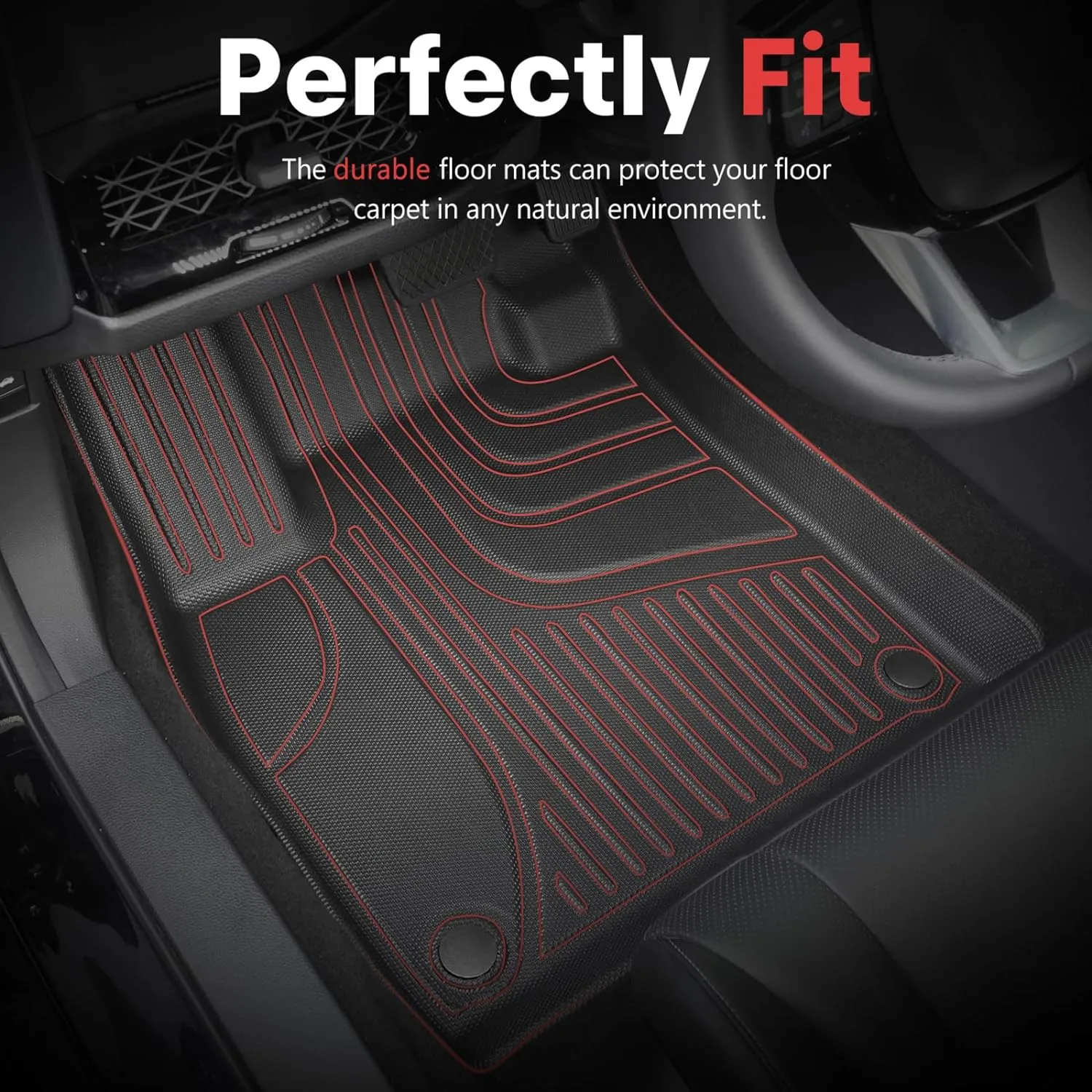 Original 2024 2025 Trax Floor Mats & Cargo Liner for Chevy Trax All Models - Custom Fit Trunk Mat - All Weather Car Mats for Chevrolet Trax 2024 2025 Accessories 1st & 2rd Row Mat