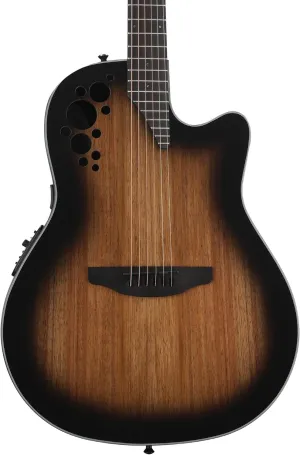 Ovation CS44P-ABLKW-G Celebrity Exotic Selection Acoustic-electric Guitar - Black Burst
