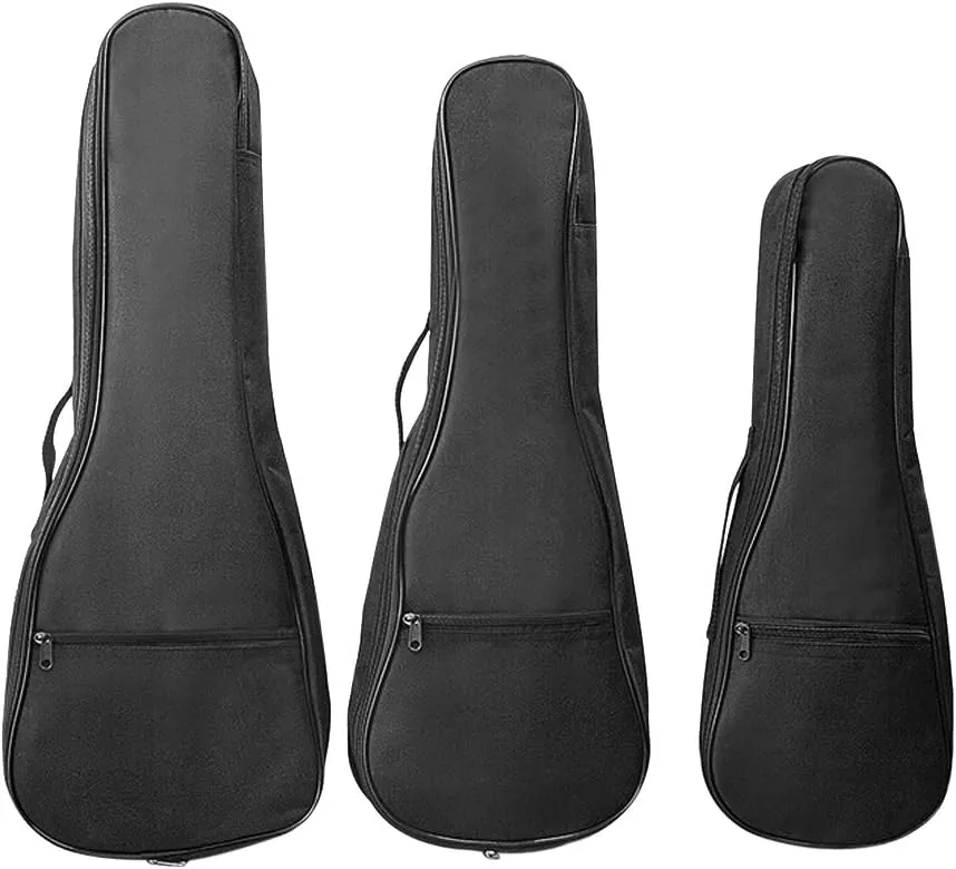 Oxford 21 Inch Padded Acoustic Guitar Backpack Water-Resistant Thick Gig Bag Soft Cover Black Electric Guitar Gear Bag Kids Guitar Travel Case Dual Adjustable Shoulder Strap Bag with Zipper