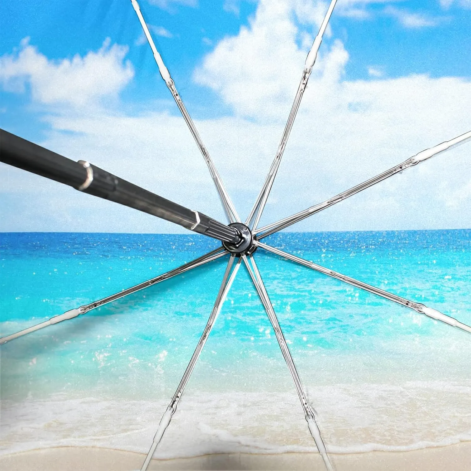 Oyihfvs Automatic Windproof Waterproof Umbrella, Folding Umbrella Reinforced Portable Automatic Compact Anti-UV Sun rain Auto Open/Close