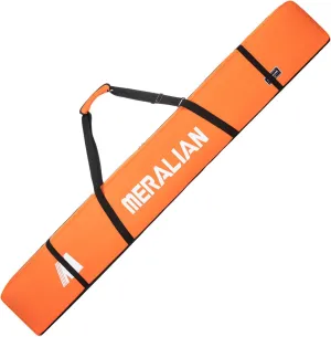 Padded Ski Bag,Waterproof Full Padded Single Ski Travel Bag with Adjustable Shoulder Strap.