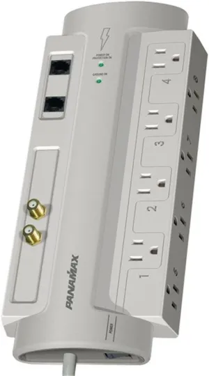 Panamax SP8-AV AC-Telephone-Coax Surge Protect - Silver
