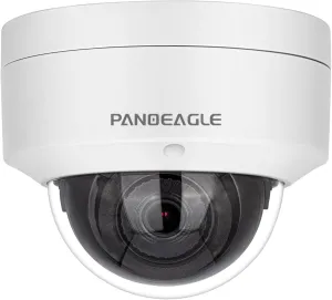 PANOEAGLE 8MP 4K Dome Vandal Proof PoE IP Camera, Compatible with Hikvision Security Camera Outdoor, Built-in Mic, Human Vehicle Detection, 98ft EXIR 2.0 Night Vision, 2.8mm Lens, IP67, IK10