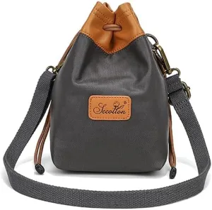 peacechaos Compact Camera Bag, Lightweight DSLR/Mirrorless Shoulder Bag with Adjustable Strap, Water-Resistant, Fits Camera and Lens, Ideal for Travel