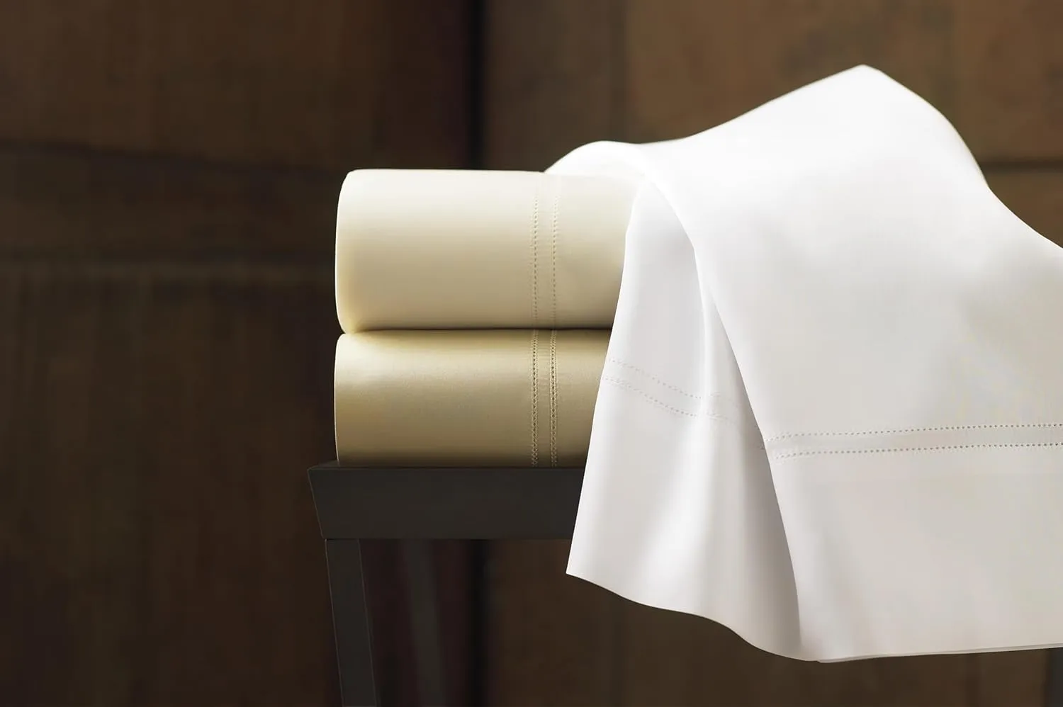 Peacock Alley Lyric Percale Sheet Sets - 500 Thread Count, Made in Italy, Luxury and Comfort - Queen (White)