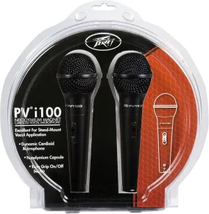 Peavey Pvi 100 - 2-Pack Dynamic Cardiod Microphones