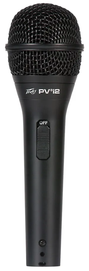 Peavey PVi2 Dynamic Cardioid Microphone in Black with XLR-QTR Cable