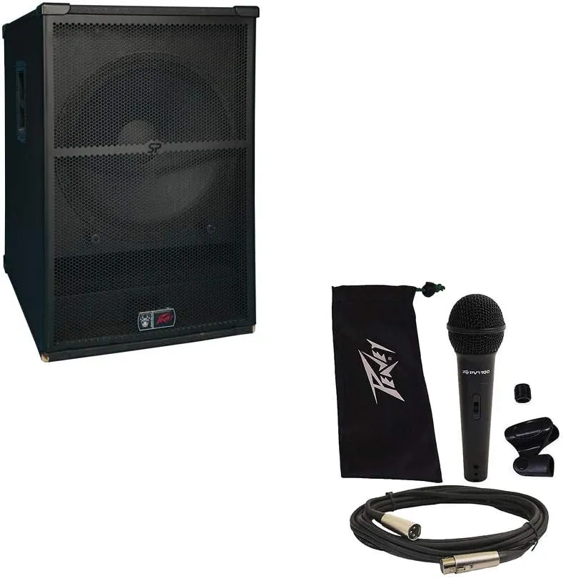 Peavey SP 118 Pro Audio DJ Passive 2400W 18" PA Sub Subwoofer & PVi 100 Mic New