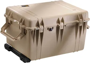 Pelican 1660 Watertight Wheeled Hard Case with Foam Insert - Desert Tan