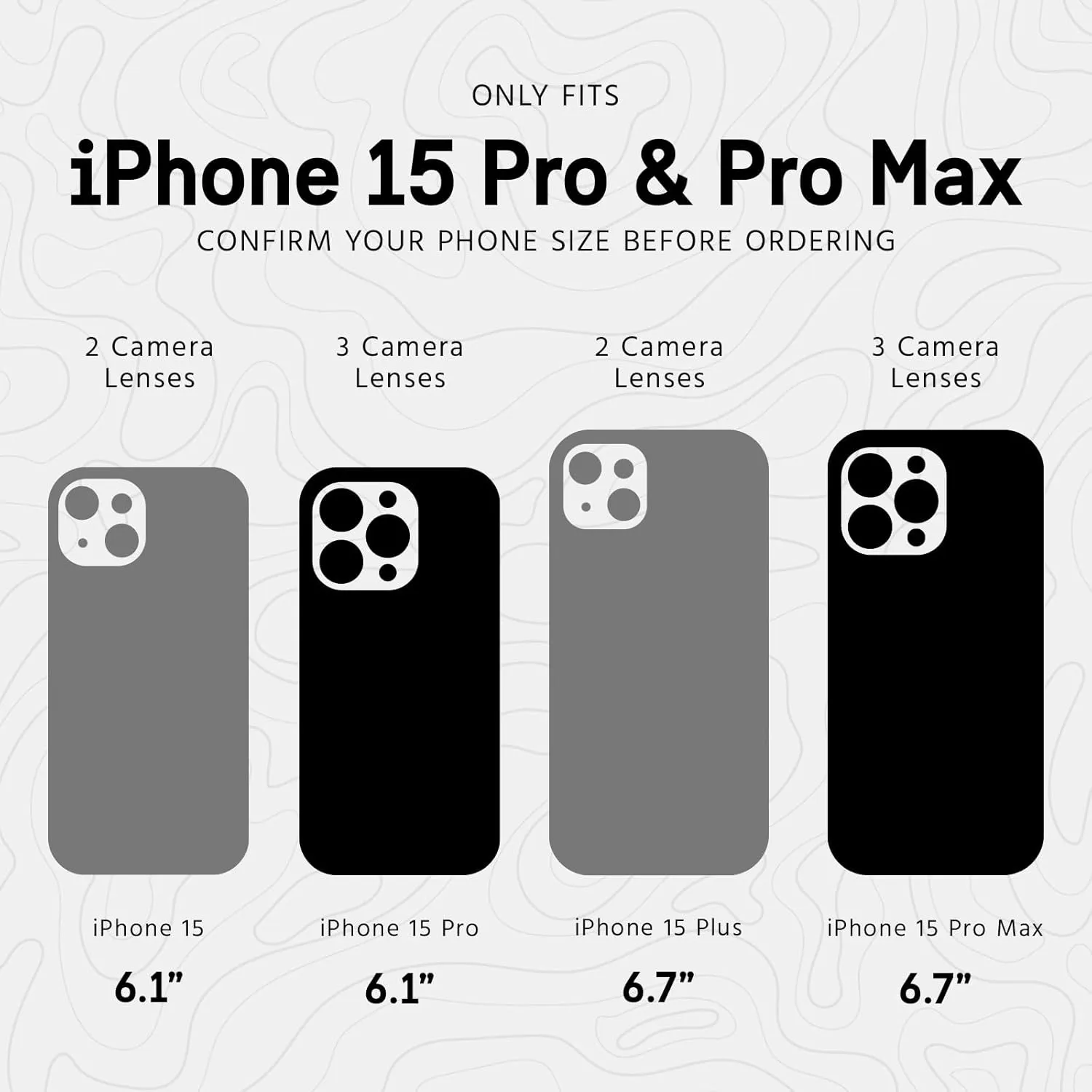 Pelican Camera Lens Protector w/ Aluminum Rings for iPhone 15 Pro Max/iPhone 15 Pro - 9H Tempered Glass - Durable Anti-Scratch, Anti-Shatter, HD View w/Night Shoot, Case Friendly, Easy Install - Black