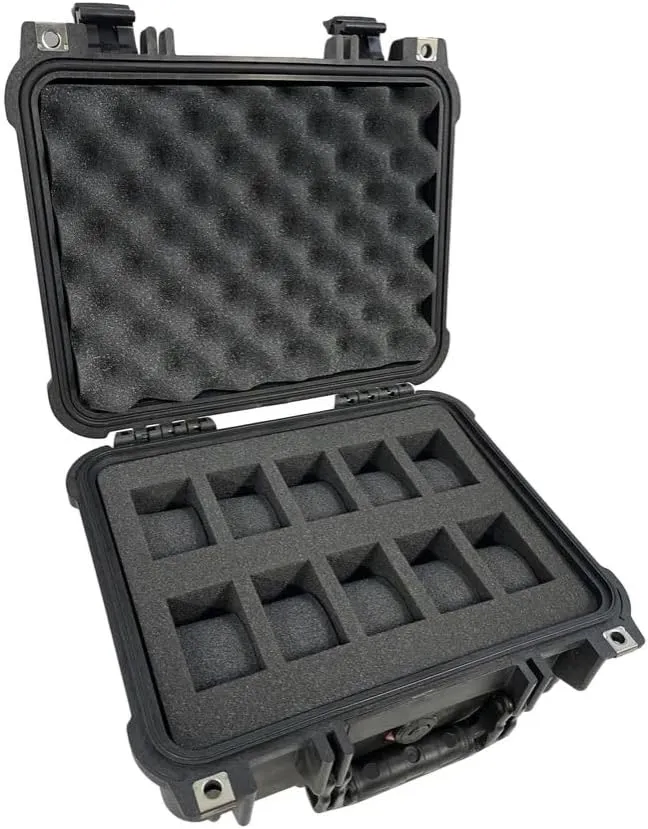 Pelican Case 1400 Custom Foam Insert for 10 Watches (FOAM ONLY)