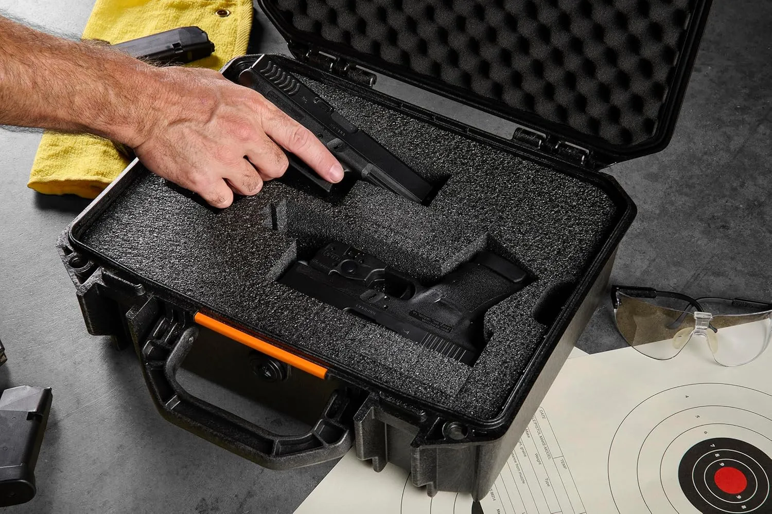 Pelican Vault Pistol Case (Custom Case Pre-Cut Foam)