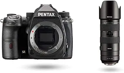 Pentax K-3 Mark III Flagship APS-C Black Camera Bodyviewfinder with 100% FOV with HD PENTAX-D FA 70-210mm F4ED SDM WR: Telephoto Zoom Lens for DSLR Cameras High-Performance