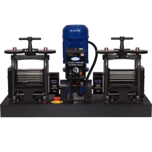 Pepetools® 130MM Double Flat ULTRA Series X-DRIVE Direct Drive Rolling Mill, XD189.00.00-120V