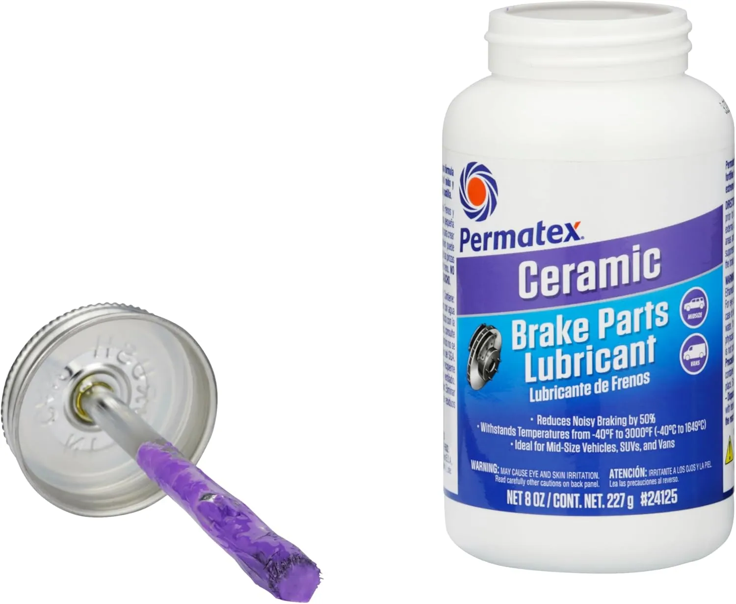 Permatex 24125 Ceramic Extreme Brake Parts Lubricant, 8 oz., Pack of 1