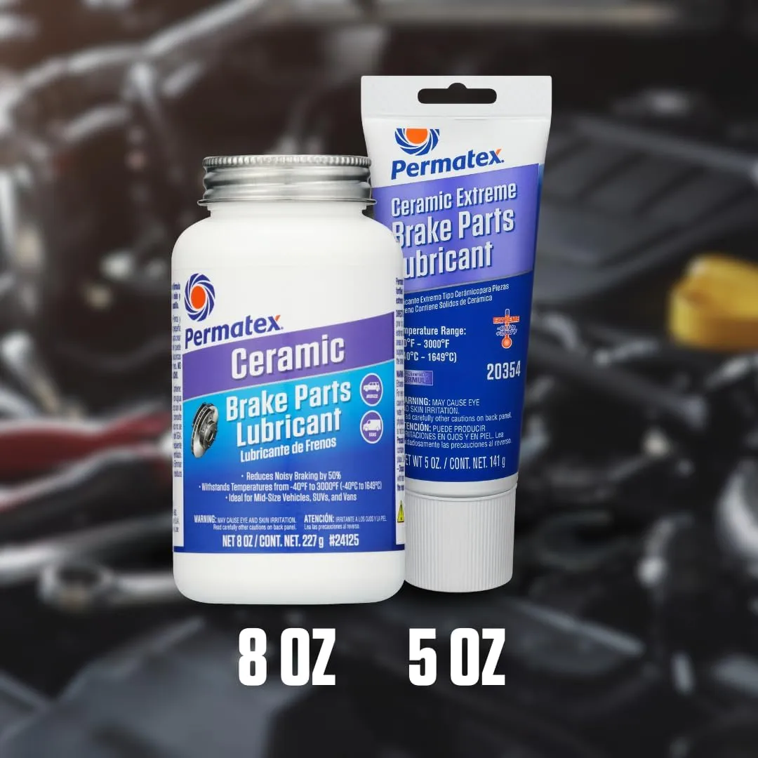 Permatex 24125 Ceramic Extreme Brake Parts Lubricant, 8 oz., Pack of 1