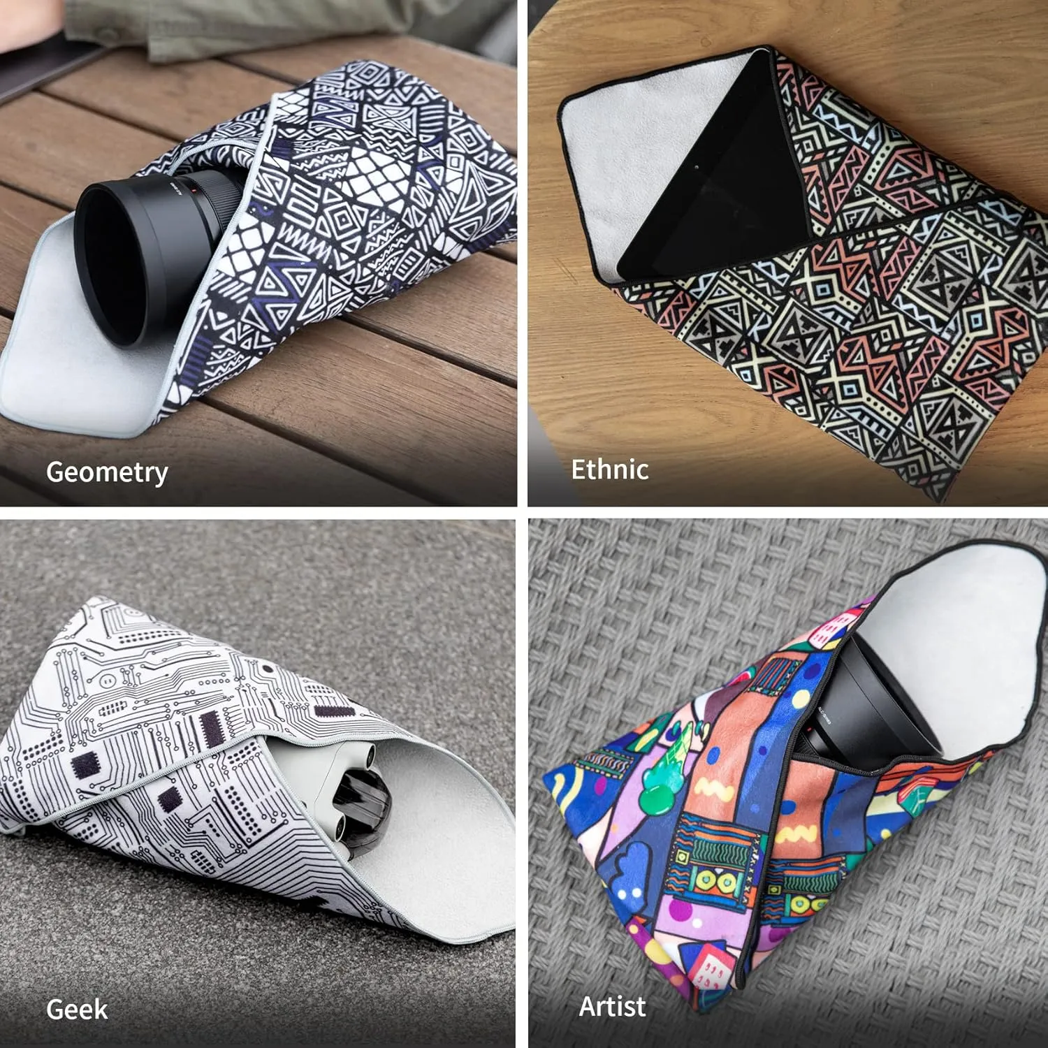 PGYTECH Protective Wrap, Anti-scratch Lens Camera Wrap, Lens protector, Magic Self-Adhesive Cloth Protective Camera Wrapper for DSLR/Camera Lens/Phone/Accessories