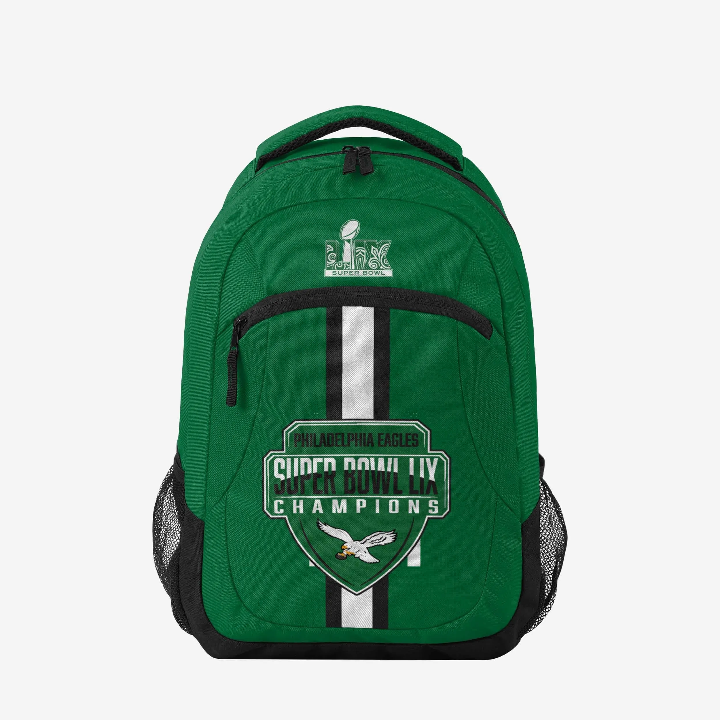 Philadelphia Eagles Super Bowl LIX Champions Kelly Green Action Backpack