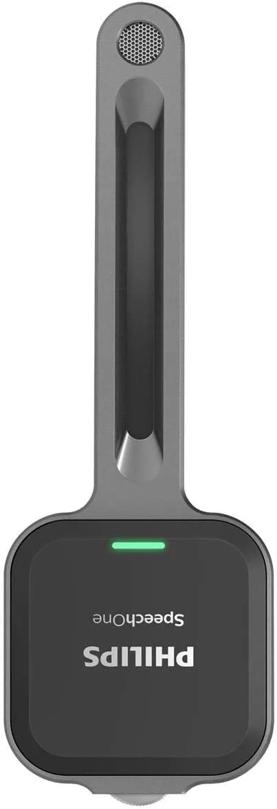 PHILIPS SpeechOne Wireless Dictation Headset with Docking Station and Status Light