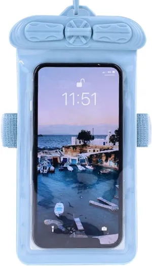 Phone Case, Compatible with Verykool Spear Jr. s5034 Waterproof Pouch Dry Bag [ Not Screen Protector Film ] Blue