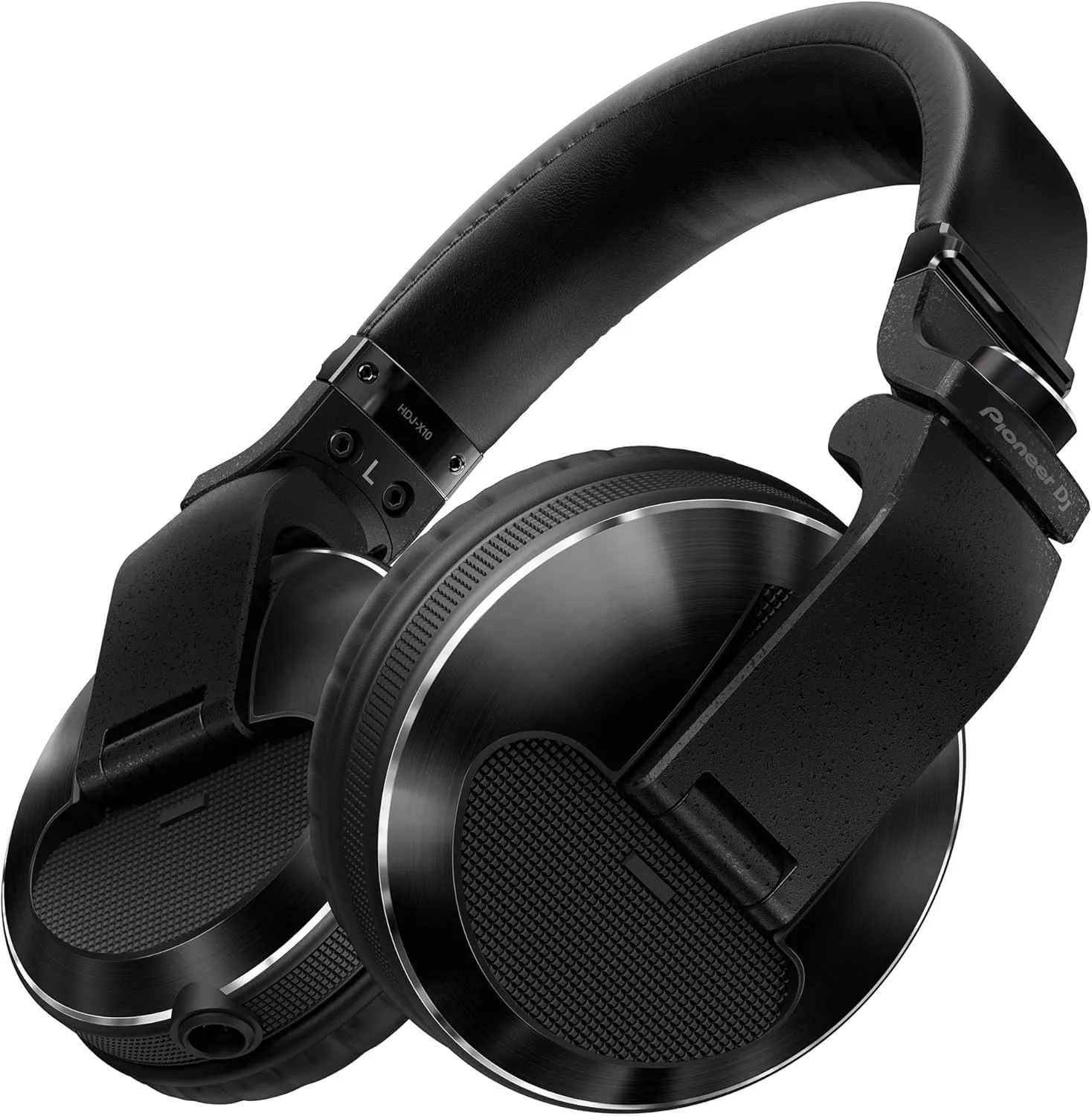 Pioneer DJ HDJ-X10 Flagship Over-Ear DJ Headphones - Black Bundle with Case, Stand, and Austin Bazaar Polishing Cloth