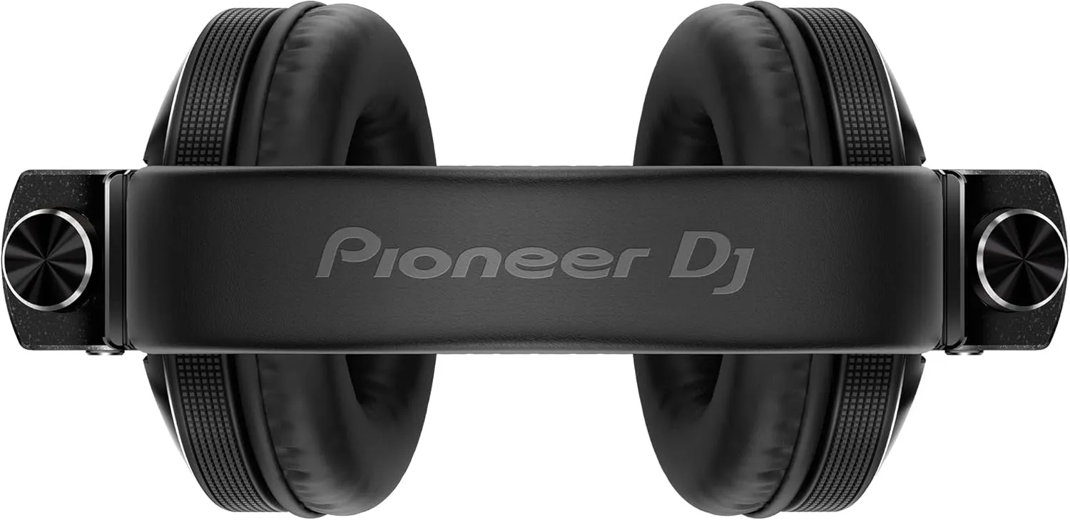 Pioneer DJ HDJ-X10 Flagship Over-Ear DJ Headphones - Black Bundle with Case, Stand, and Austin Bazaar Polishing Cloth