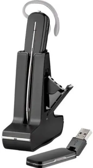 Plantronics 203949-01 Savi W445-M Headset, Wireless, DECT 6.0,Black