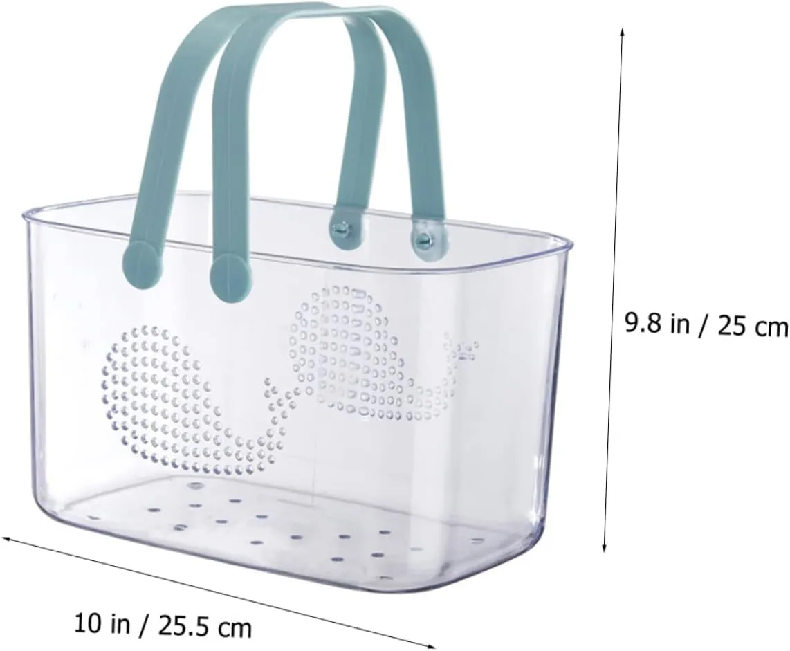 Plastic Baskets for Bathroom Portable Shower Basket with Handle Organizer with Handle