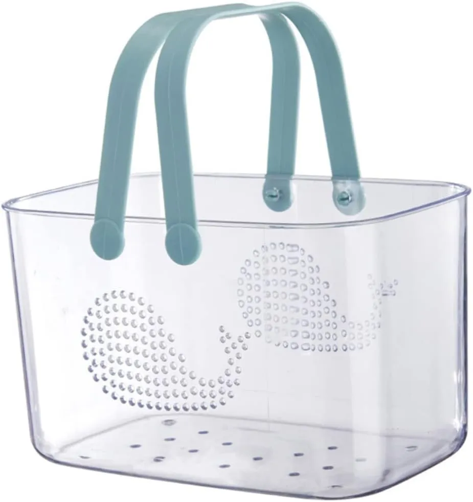 Plastic Baskets for Bathroom Portable Shower Basket with Handle Organizer with Handle