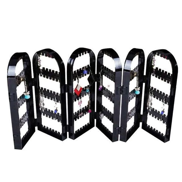Plastic Clear Studs  Earring Jewelry Display Rack Stand Holder