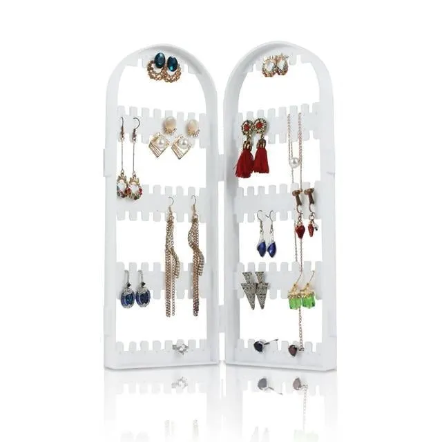 Plastic Clear Studs  Earring Jewelry Display Rack Stand Holder