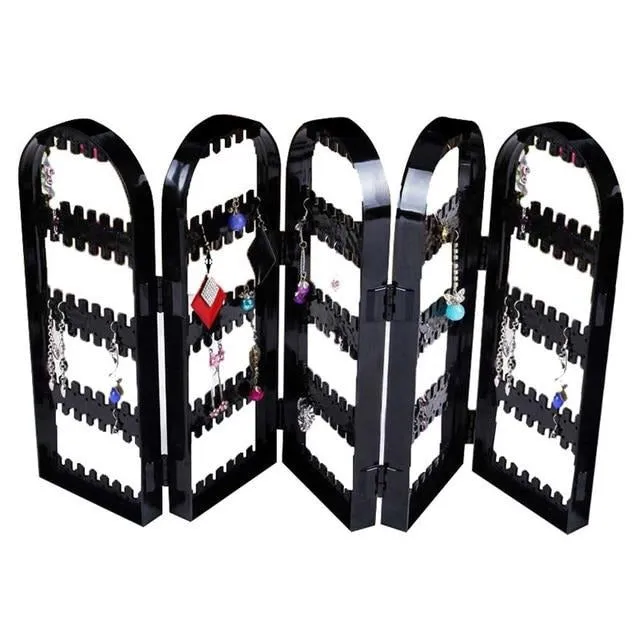 Plastic Clear Studs  Earring Jewelry Display Rack Stand Holder